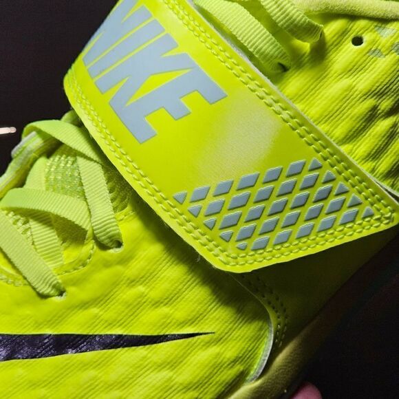 Nike High Jump HJ Elite Track Spikes Shoes Volt Mint Black Women's 6.5 DR992-700 - Picture 14 of 16